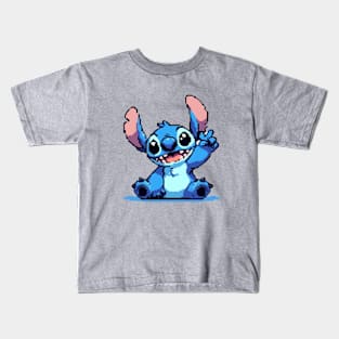 Pixel Stitch Retro Ichi Kids T-Shirt